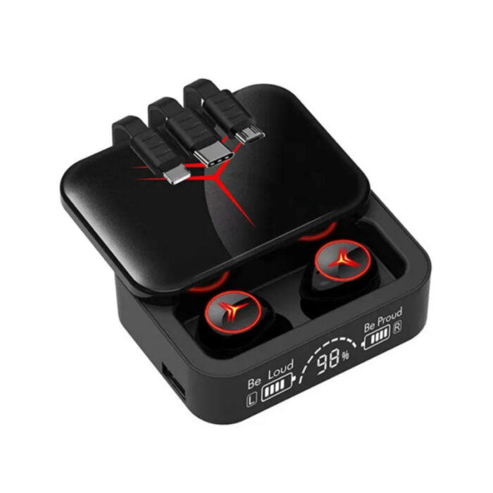 M88 V5.3 Dual Mode Zero Delay LED Display Wireless Earbuds
