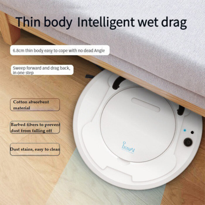 Automatic Anti Collision Rechargeable Robotic Vacuum Cleaner