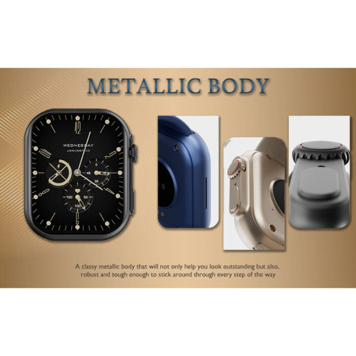 AMOLED 2.5D Curved Display HW69 Pro Max Smart Watch