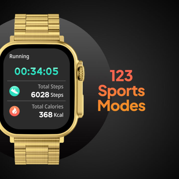 M9 Ultra Max Gold Edition Luxury Stainless Steel  Smart Watch