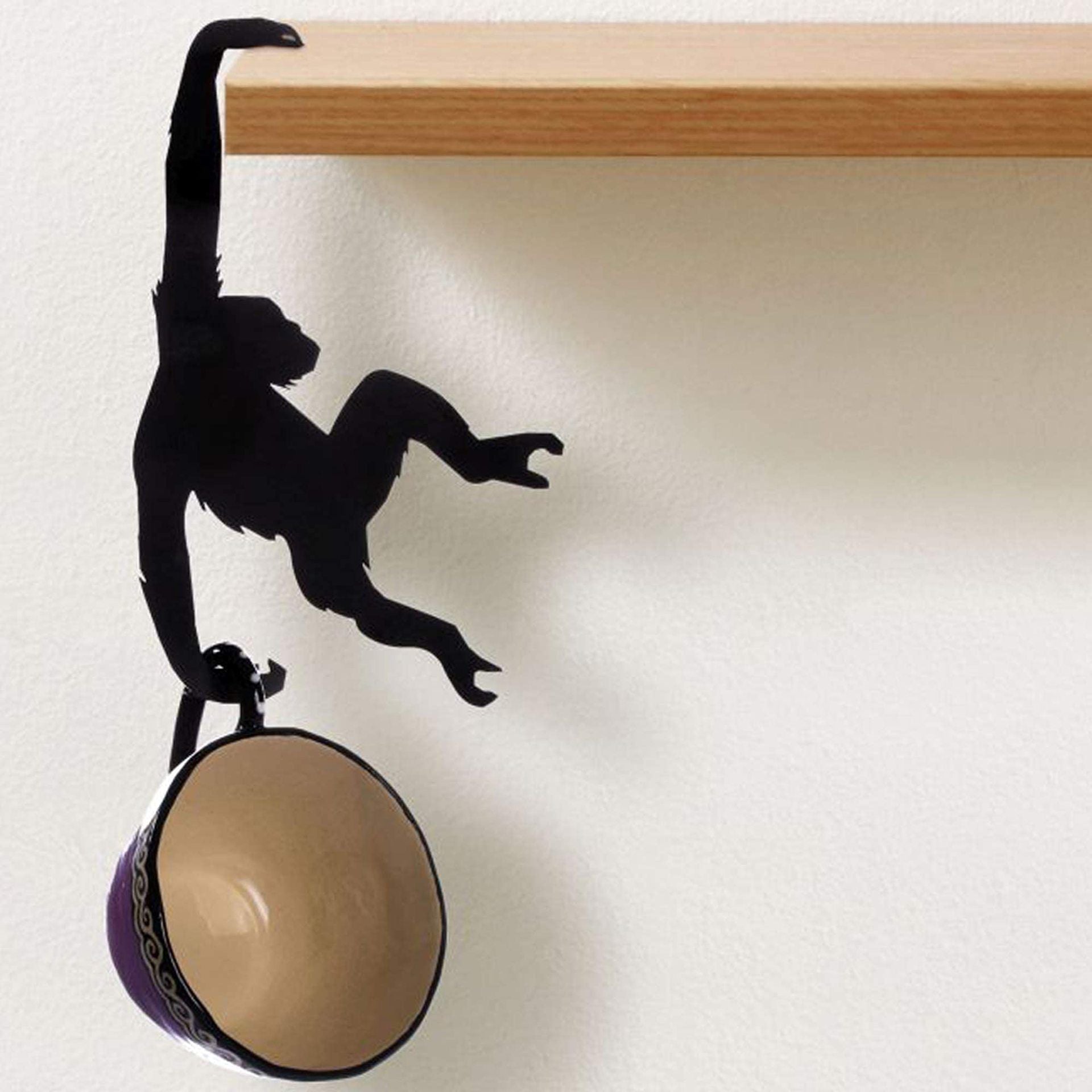Wooden Monkey Hook Chimp Wall Decoration