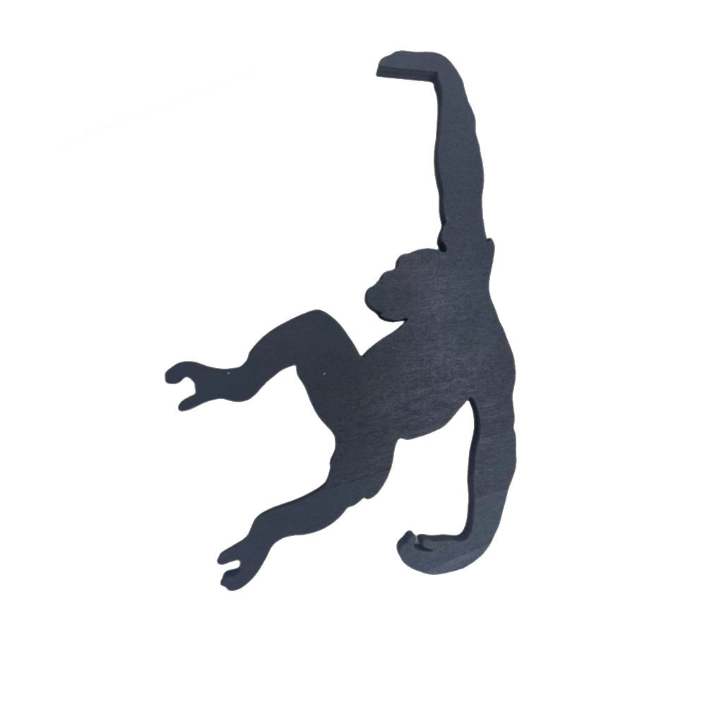 Wooden Monkey Hook Chimp Wall Decoration