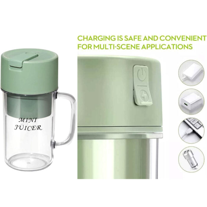 2 In 1  High Quality 6 Blades Crusher Juicer